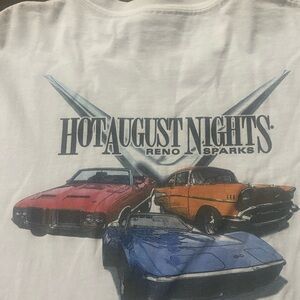 Hot August Nights Tee 2010 Size Extra Large White